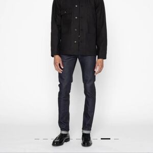 Naked Famous Mens Super Guy Night Shade Stretch Selvedge Jeans